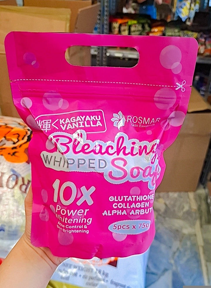 Kagayaku Vanilla Bleaching Whipped Soap 10x Power Whitening 375g