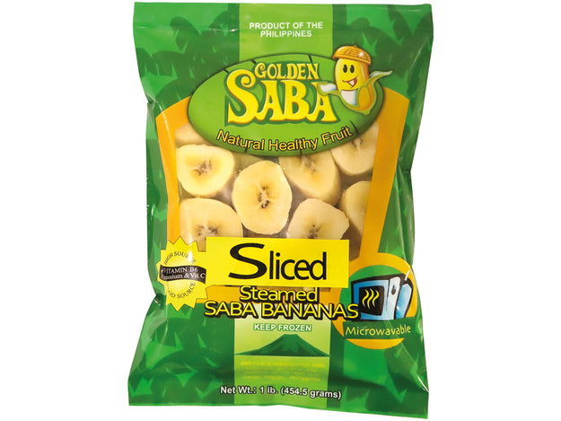 Steamed Saba Banana (Slices) Golden Saba 454 G