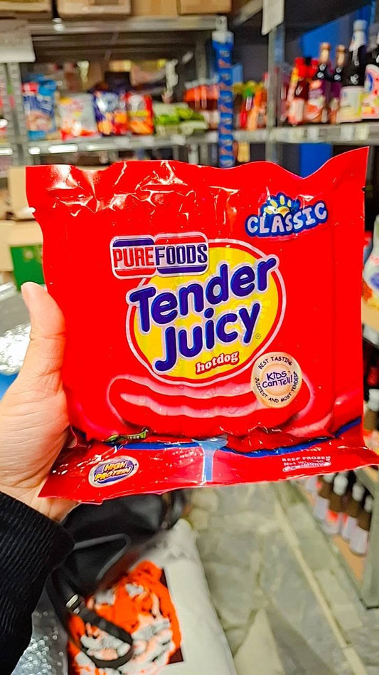 Pure foods tender juicy hotdog classic 230g